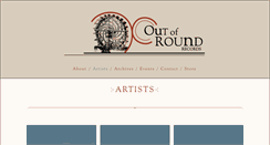 Desktop Screenshot of outofroundrecords.com