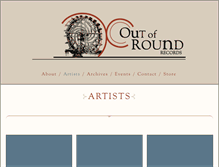 Tablet Screenshot of outofroundrecords.com